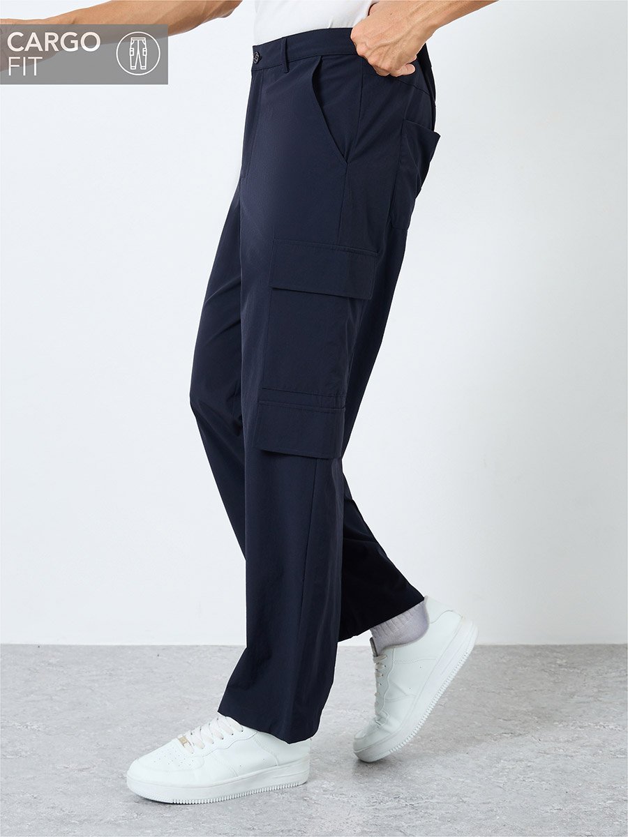 Relaxed Fit Cargo Pocket Detail Pants