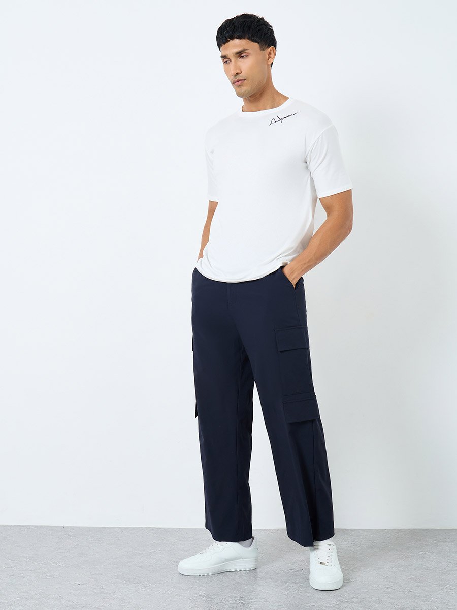 Relaxed Fit Cargo Pocket Detail Pants