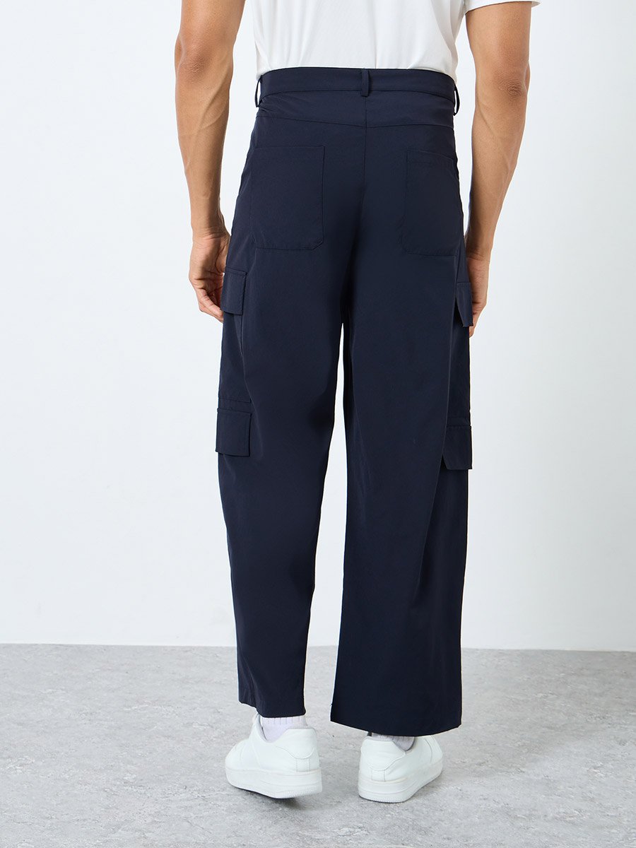 Relaxed Fit Cargo Pocket Detail Pants
