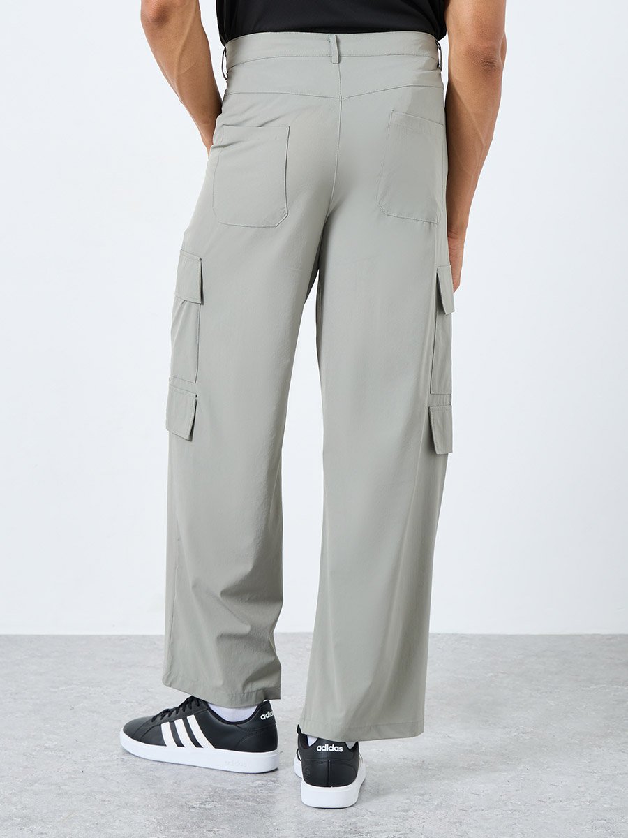 Relaxed Fit Cargo Pocket Detail Pants
