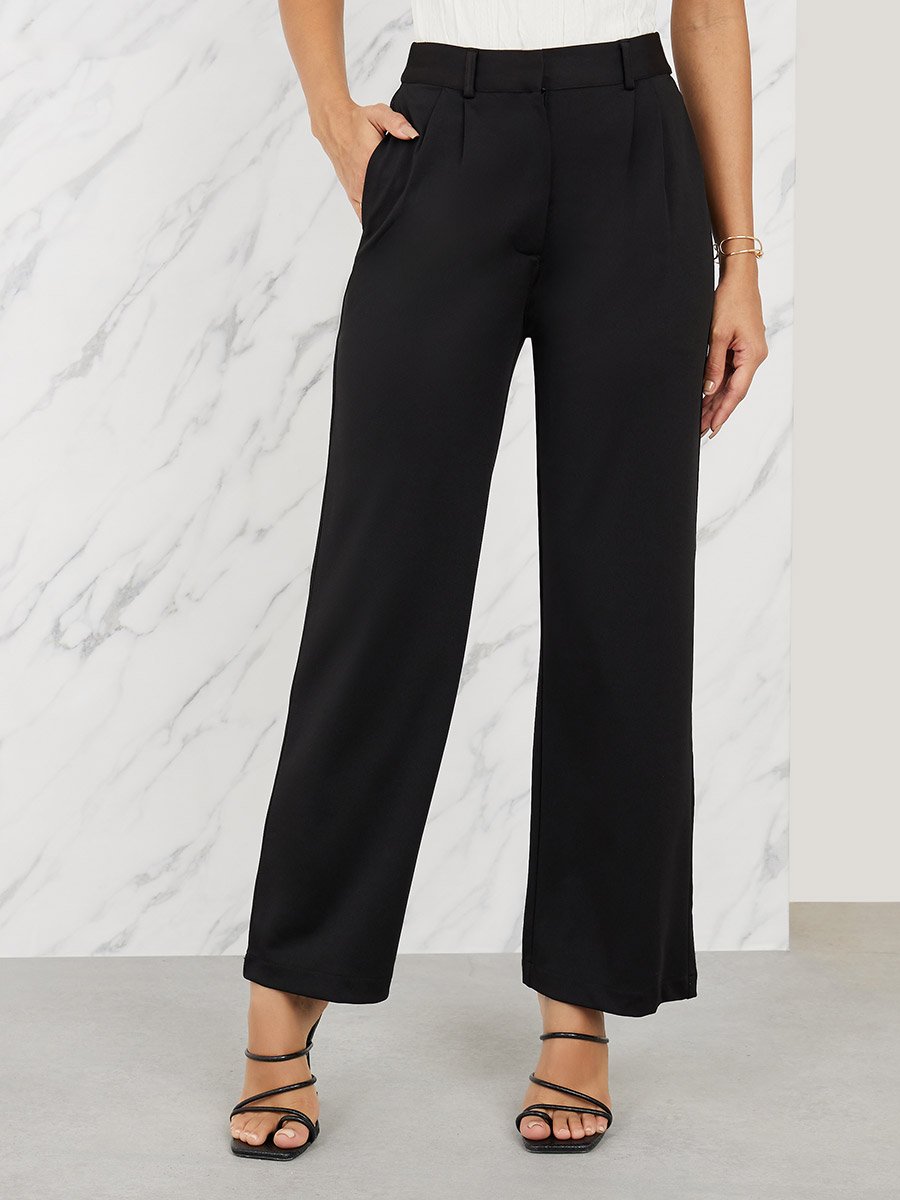 High Rise Straight Fit Pant
