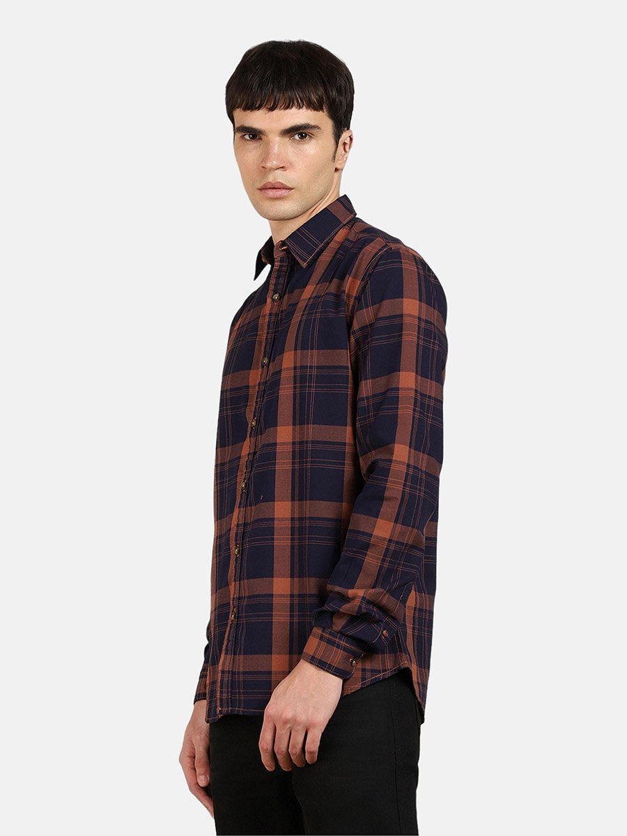 Checked Print Regular Fit Casual Shirt