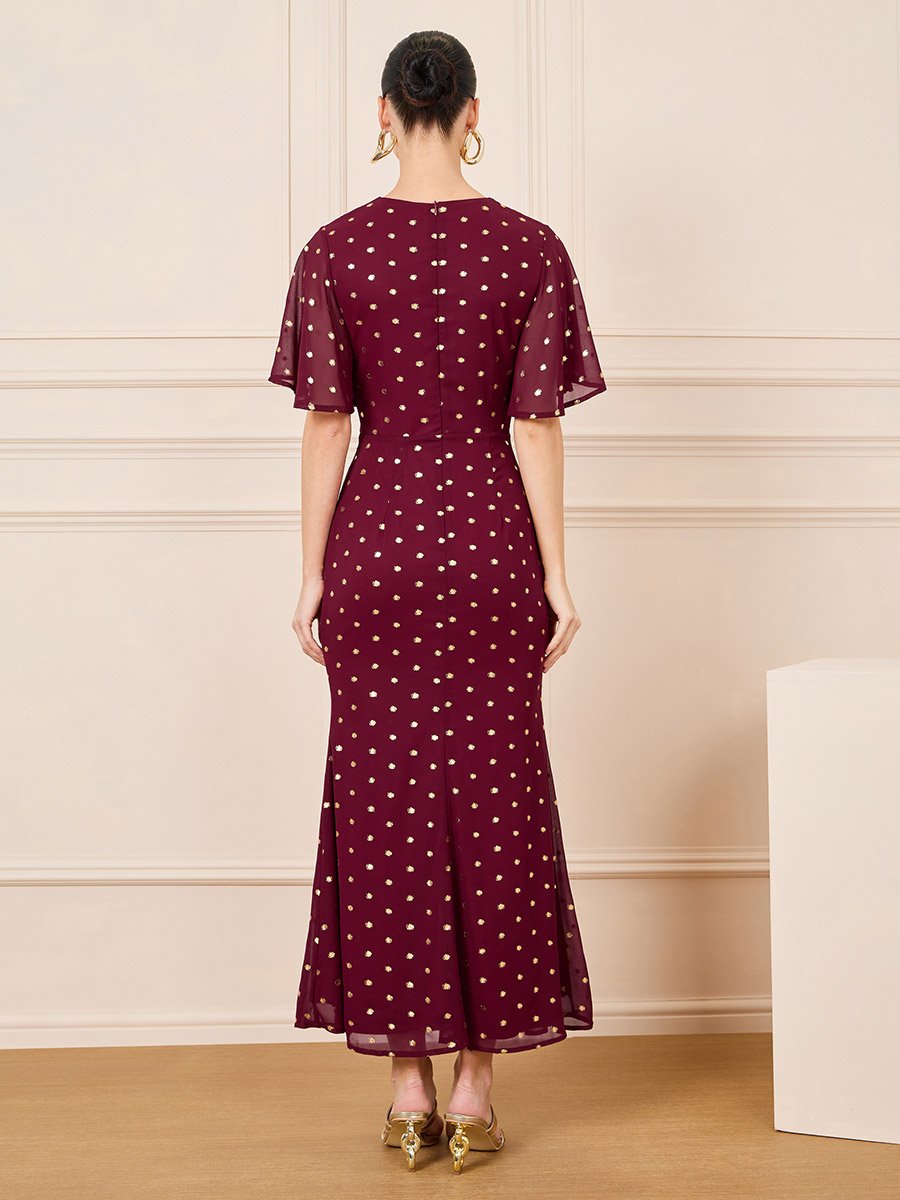 janelle 3d midi dress in pink Janelle 3D Midi Dress - Pink - M