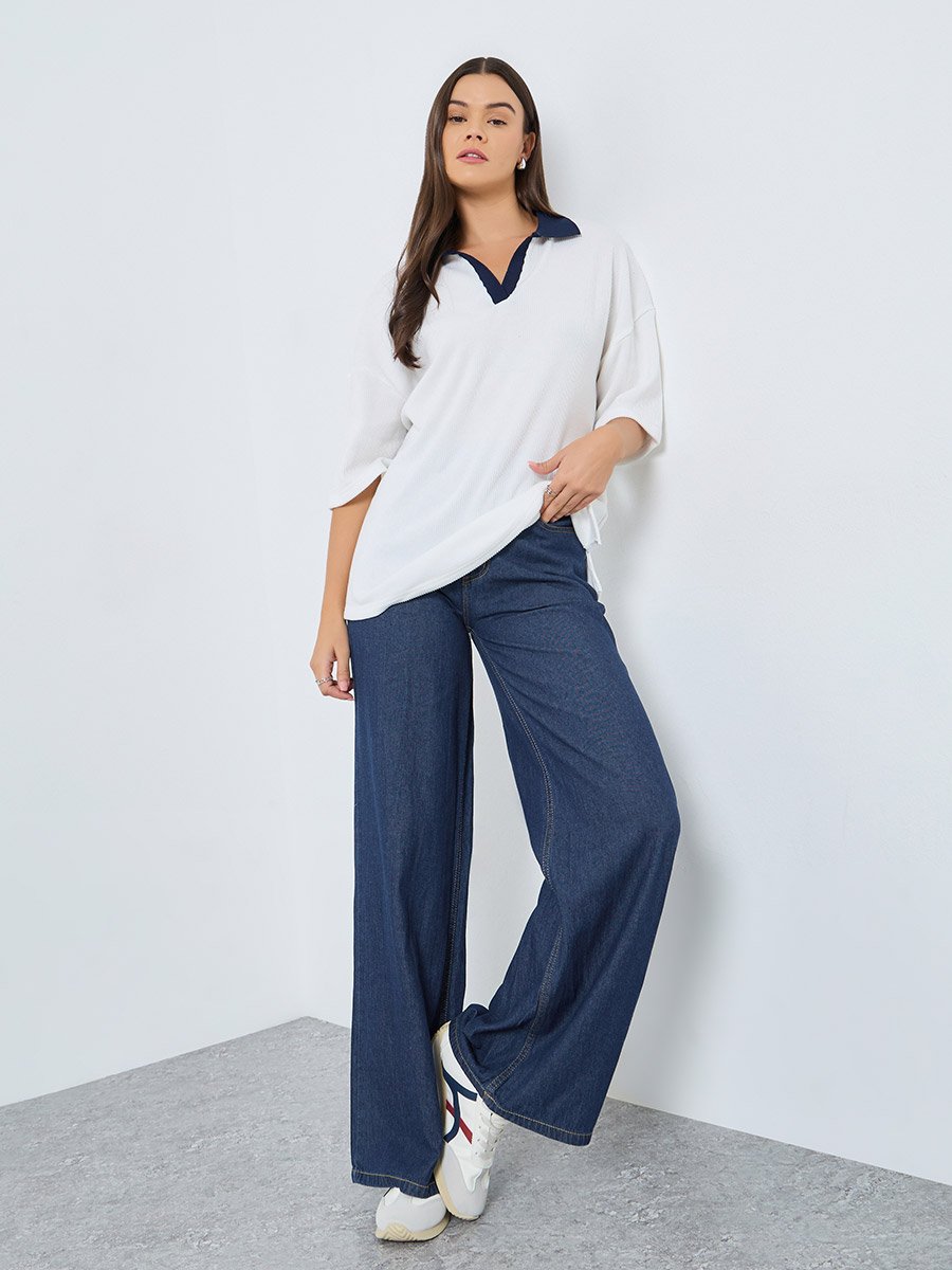 High Waist Wide Leg Jeans