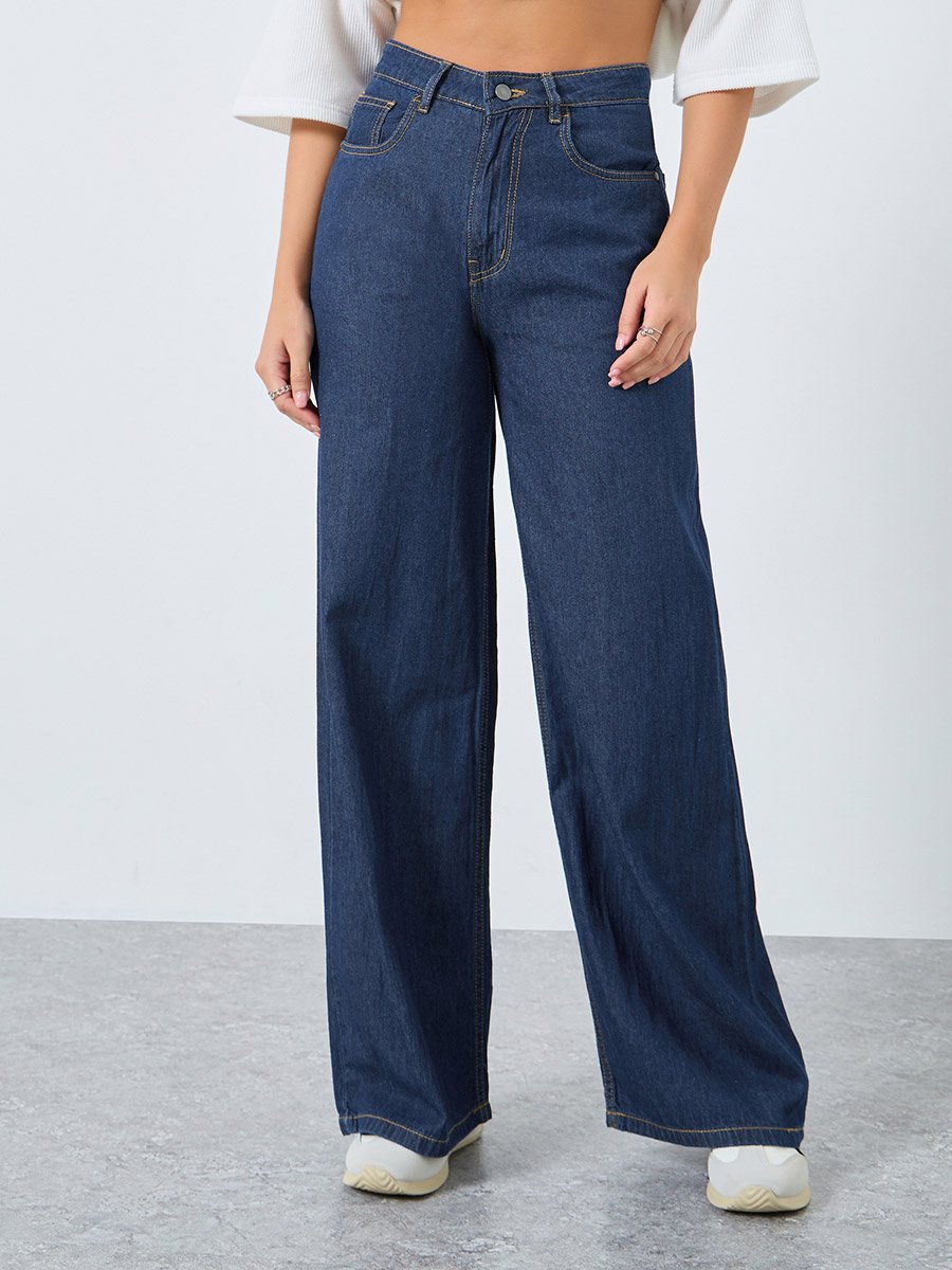 High Waist Wide Leg Jeans