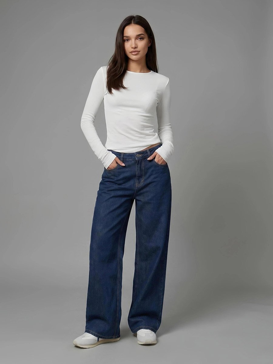 High Waist Wide Leg Jeans