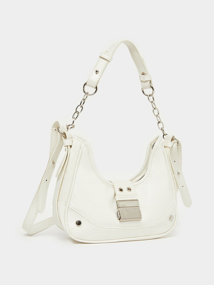 Belted Bag with Chain Handle