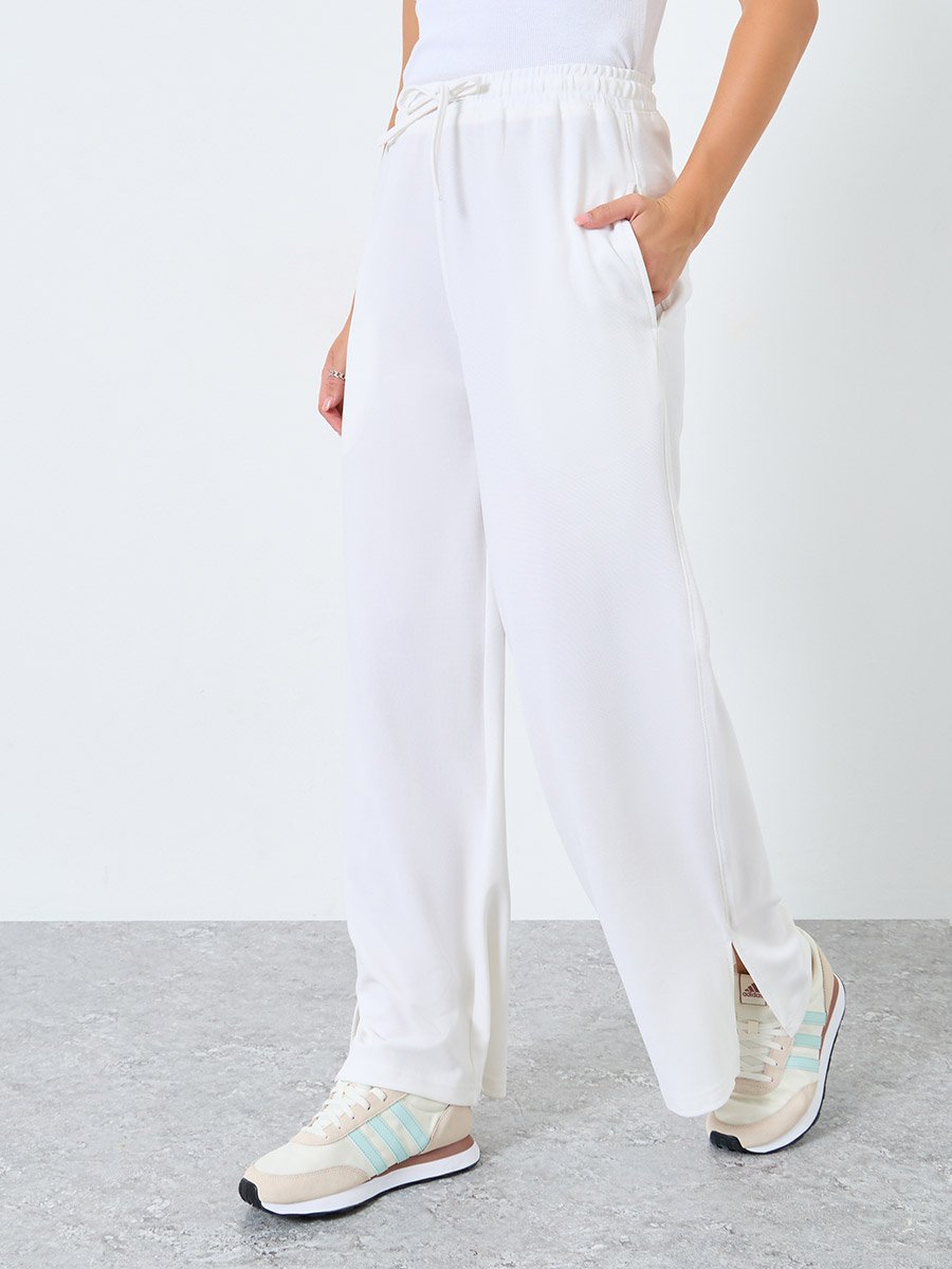 Wide Leg Jogger with Side Slit