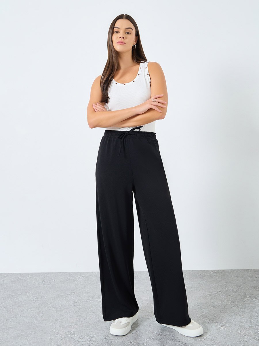 Wide Leg Jogger with Side Pocket