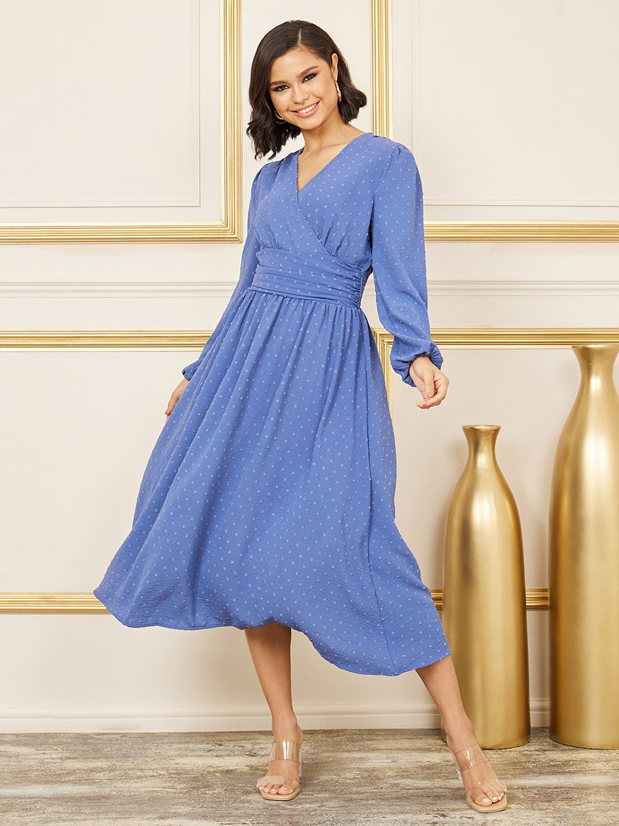 grey chiffon midi dress Sundara Midi Dress Natural/Dusty Peach / L