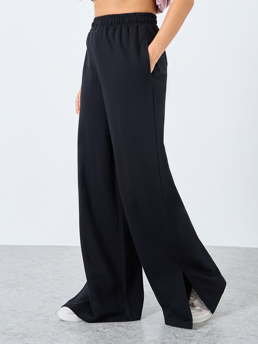 High Rise Side Slit Hem Jogger