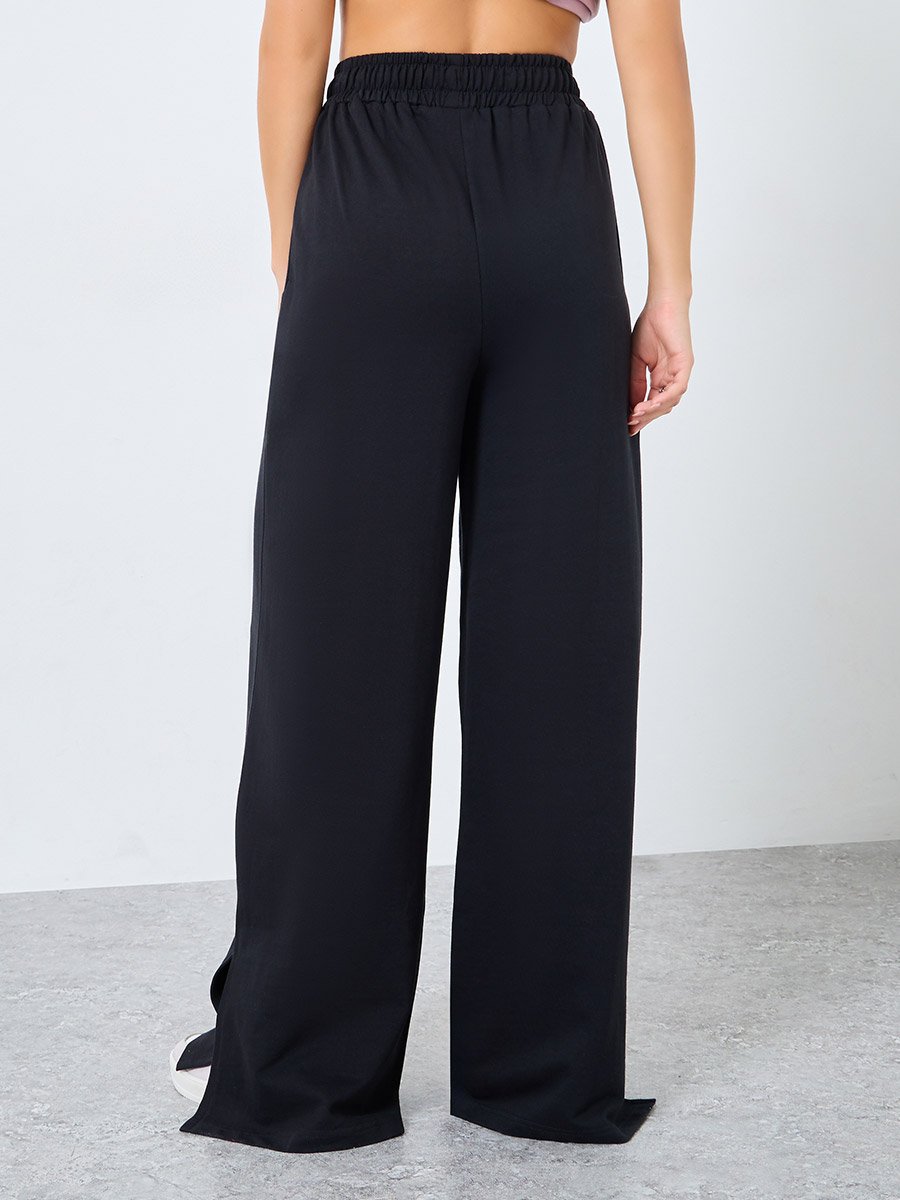 High Rise Side Slit Hem Jogger
