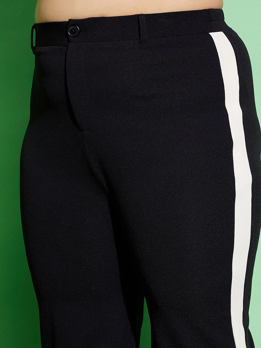 Plus Ruched Front Shirt and Flared Pants Co-Ords