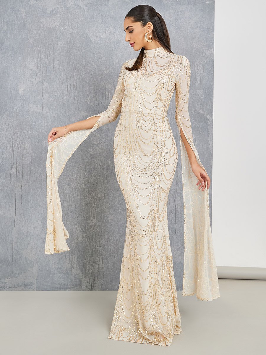 fitted lace wedding dress ELEGANT SOLID ONE SHOULDER MERMAID HEM BODYCON DRESS – sheetalks