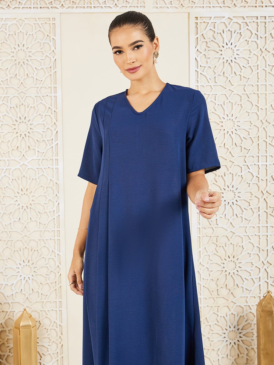 short jalaba dress Saher Short Cape with Cia Full Sleeves Jalabiya (Set of 2)
