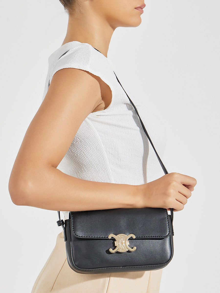 Embellished Flap Shoulder Bag