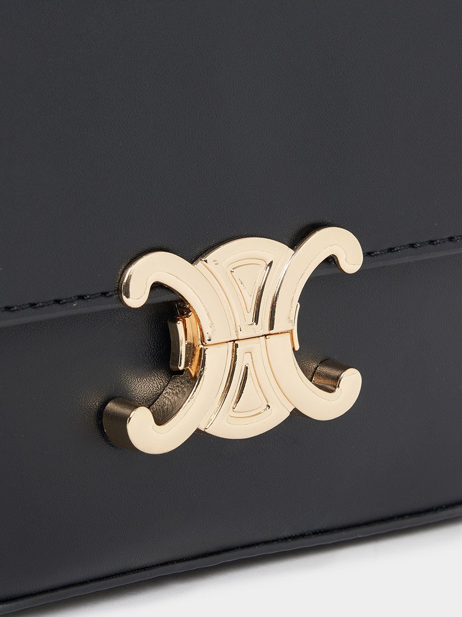 Embellished Flap Shoulder Bag