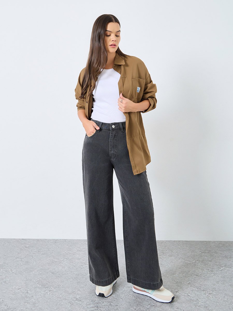 High Rise Loose Fit Jeans