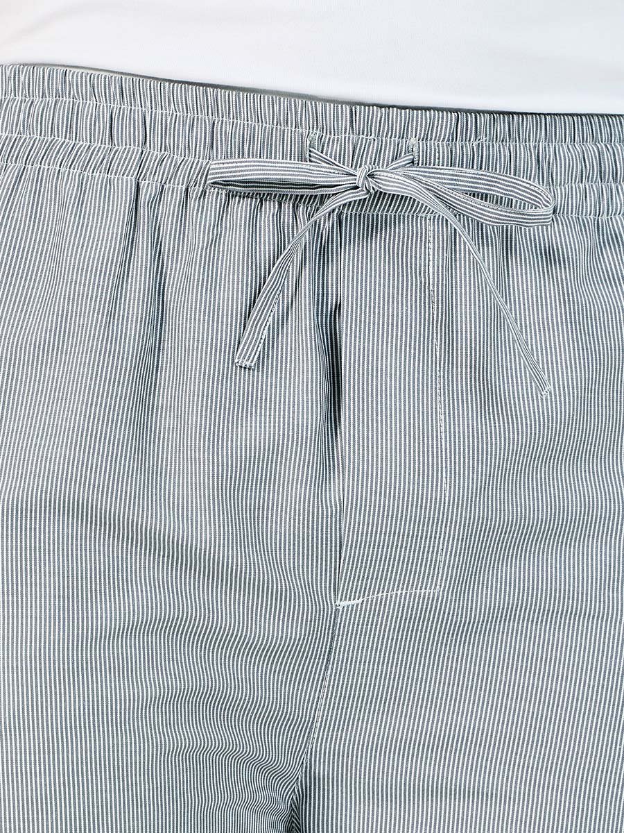 Striped Woven Straight Pyjama
