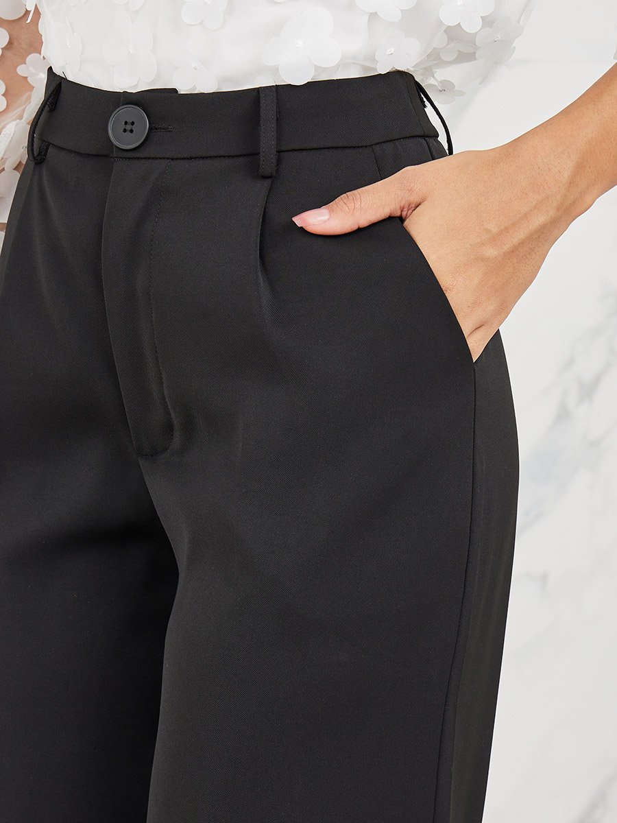 High Rise Flared Tailored Trouser