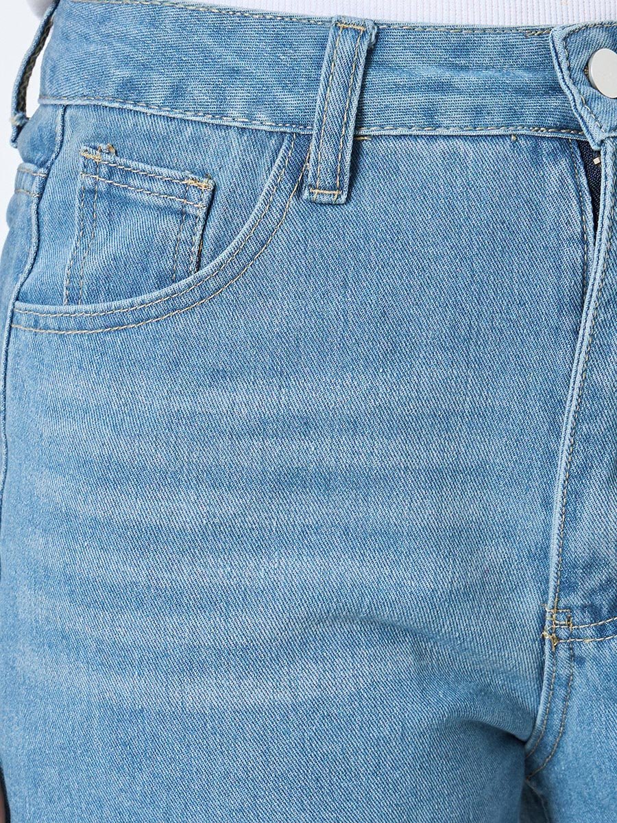 High Rise Whisker Tapered Jeans