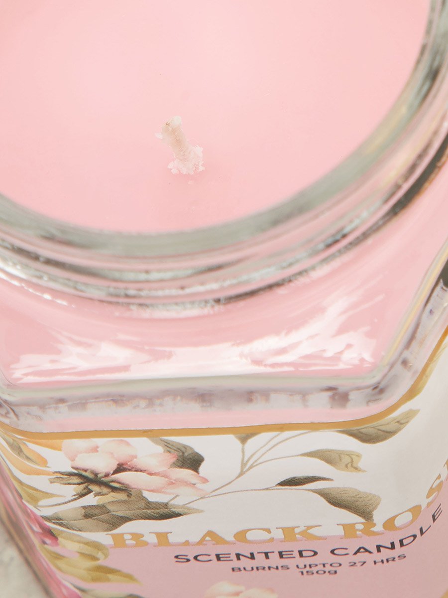 Black Rose Scented Jar Candle, 150gms