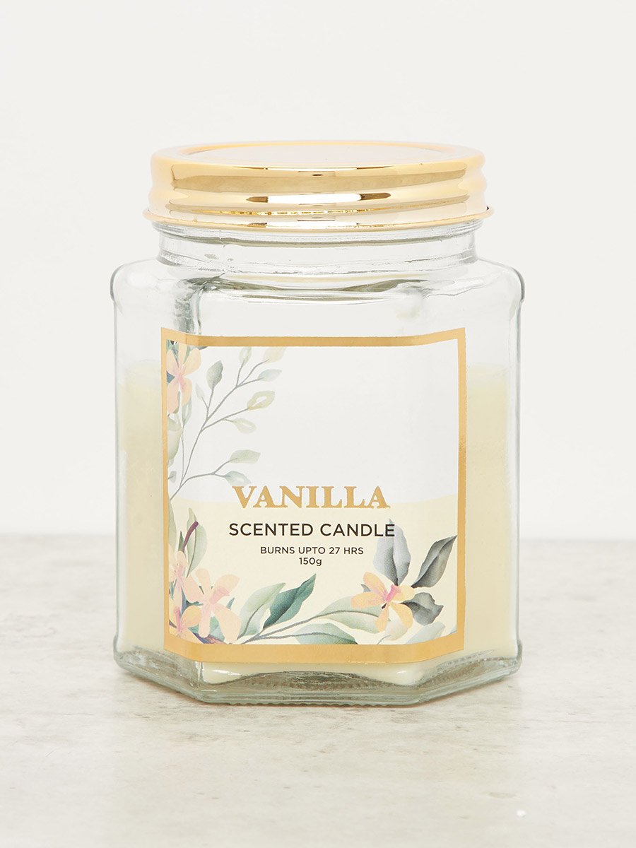 Vanilla Scented Jar Candle, 150gms