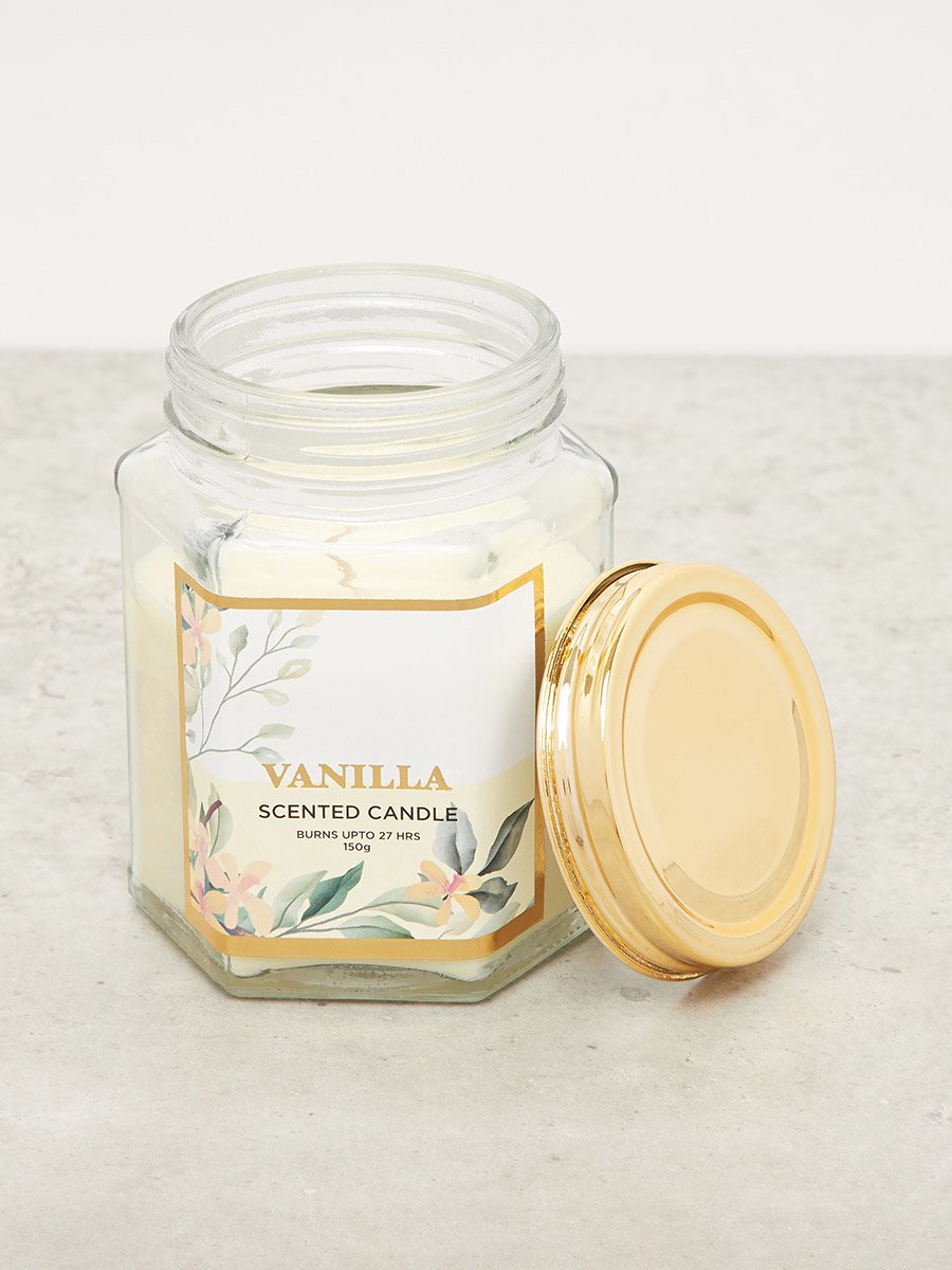 Vanilla Scented Jar Candle, 150gms