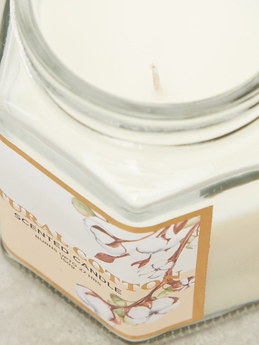 Elited Art Natural Cotton Scented Jar Candle, 150g