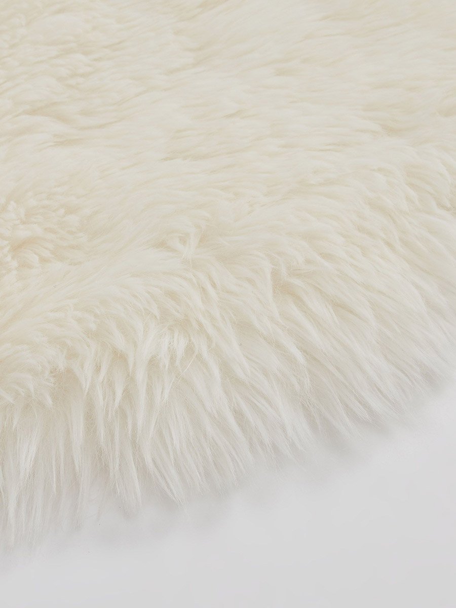 Textured Faux Fur Floor Rug - 180x65cm
