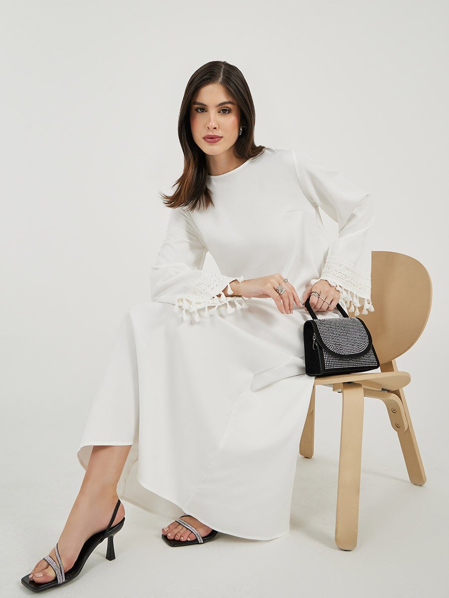 chinese dress ladies Multicolor Long Sleeve Ruffle Detail Floral Shift Dress