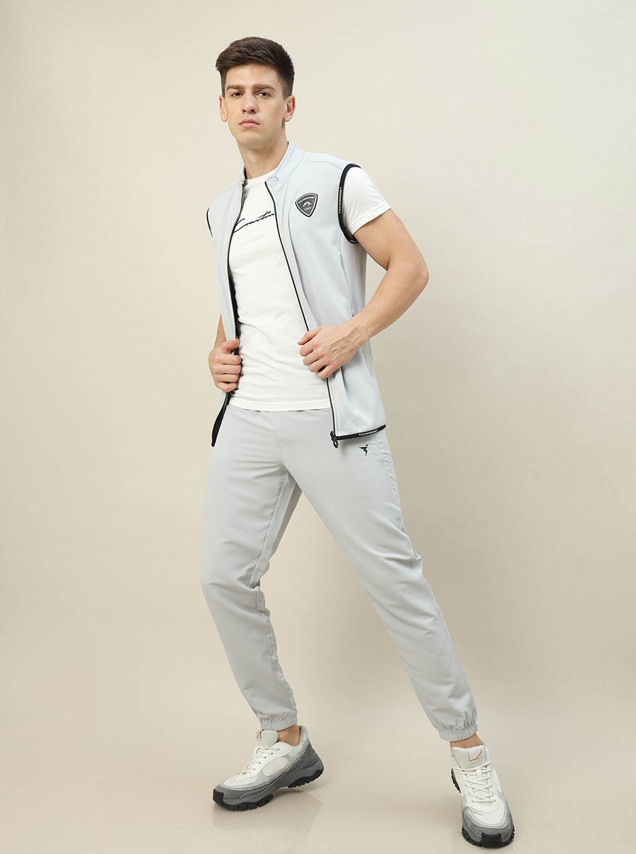 High Neck Fleece Sleeveless Active Jacket