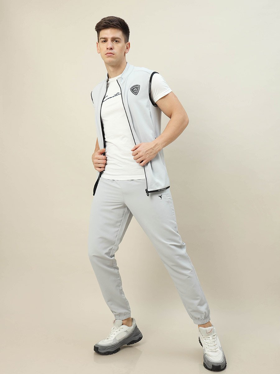 High Neck Fleece Sleeveless Active Jacket