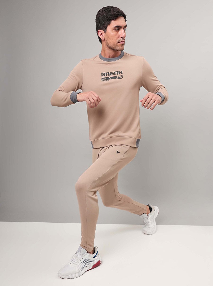 Full Sleeve Fleece Printed Sweatshirt