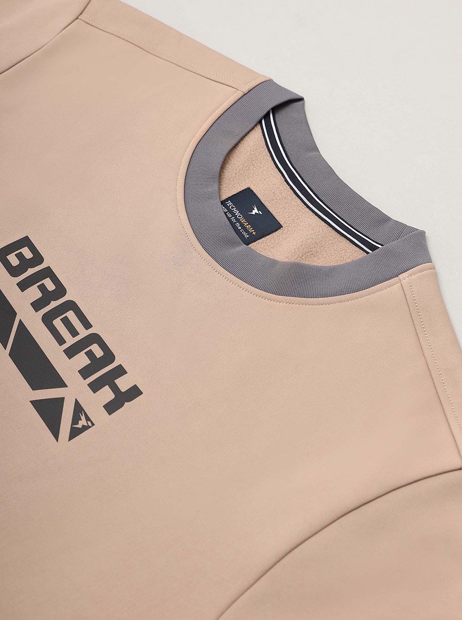 Full Sleeve Fleece Printed Sweatshirt