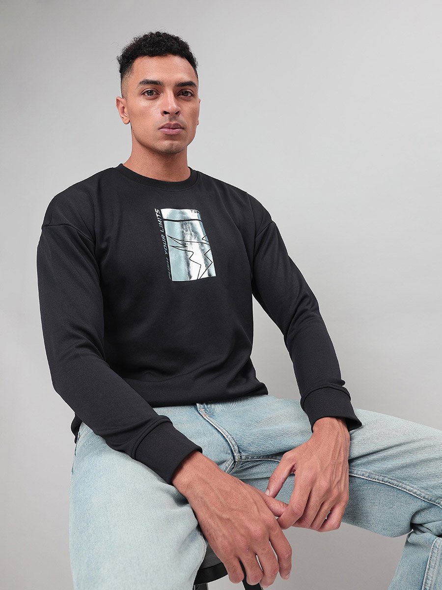 4-Way Stretch Printed Sweatshirt