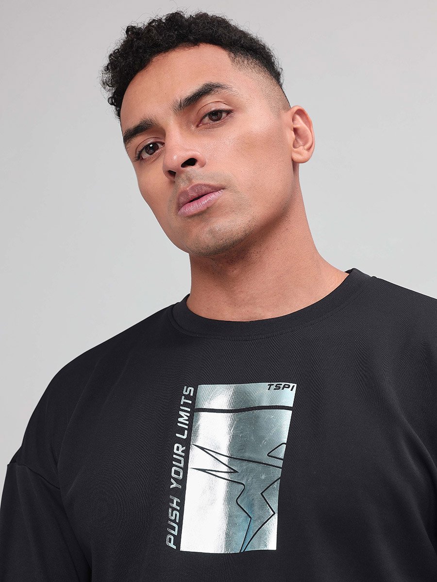 4-Way Stretch Printed Sweatshirt