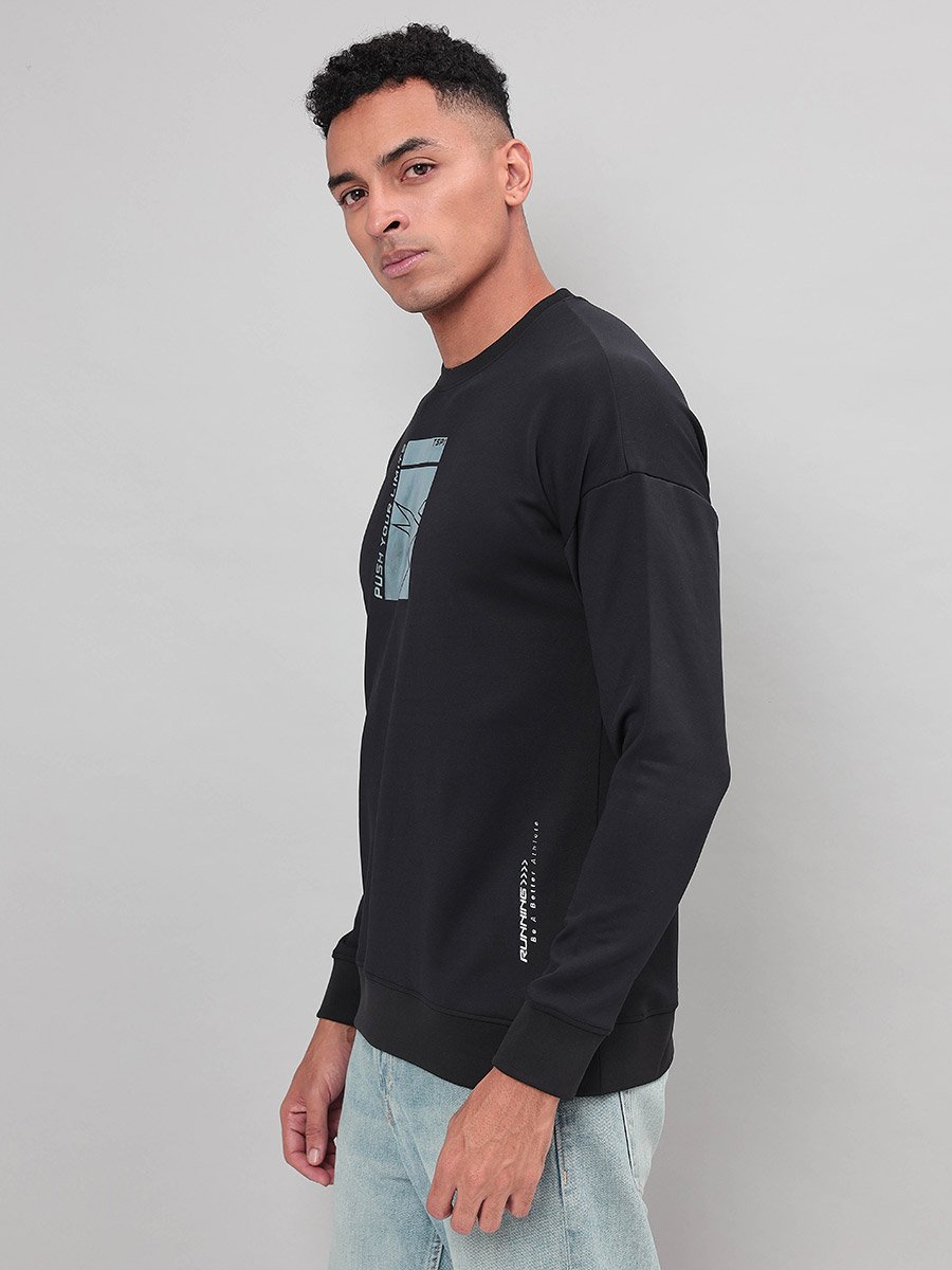 4-Way Stretch Printed Sweatshirt