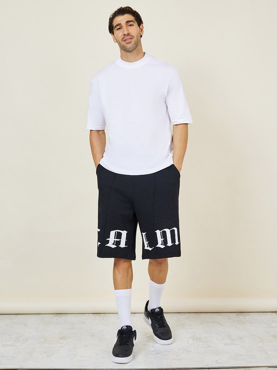 Men Oversized Mock Neck T-Shirt