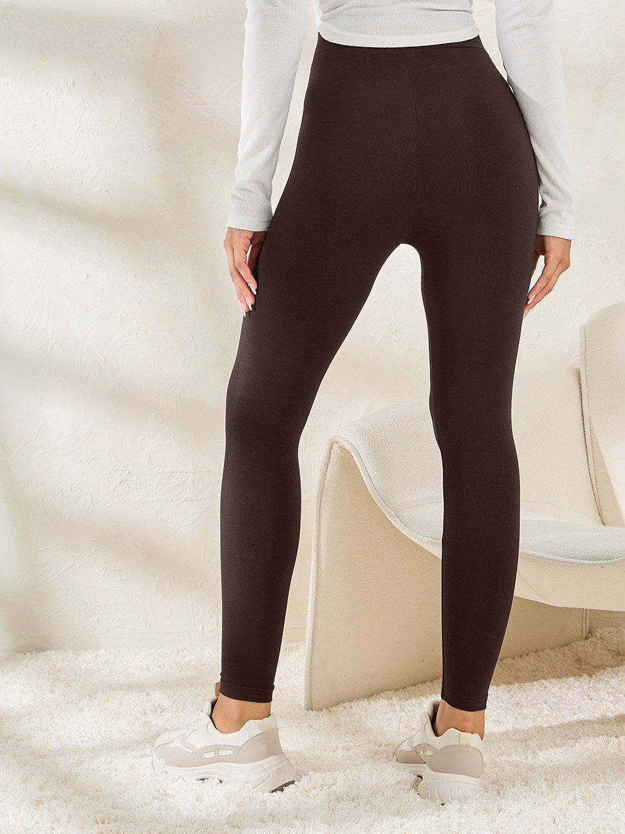 Criss-Cross Waistband Ankle Length Leggings