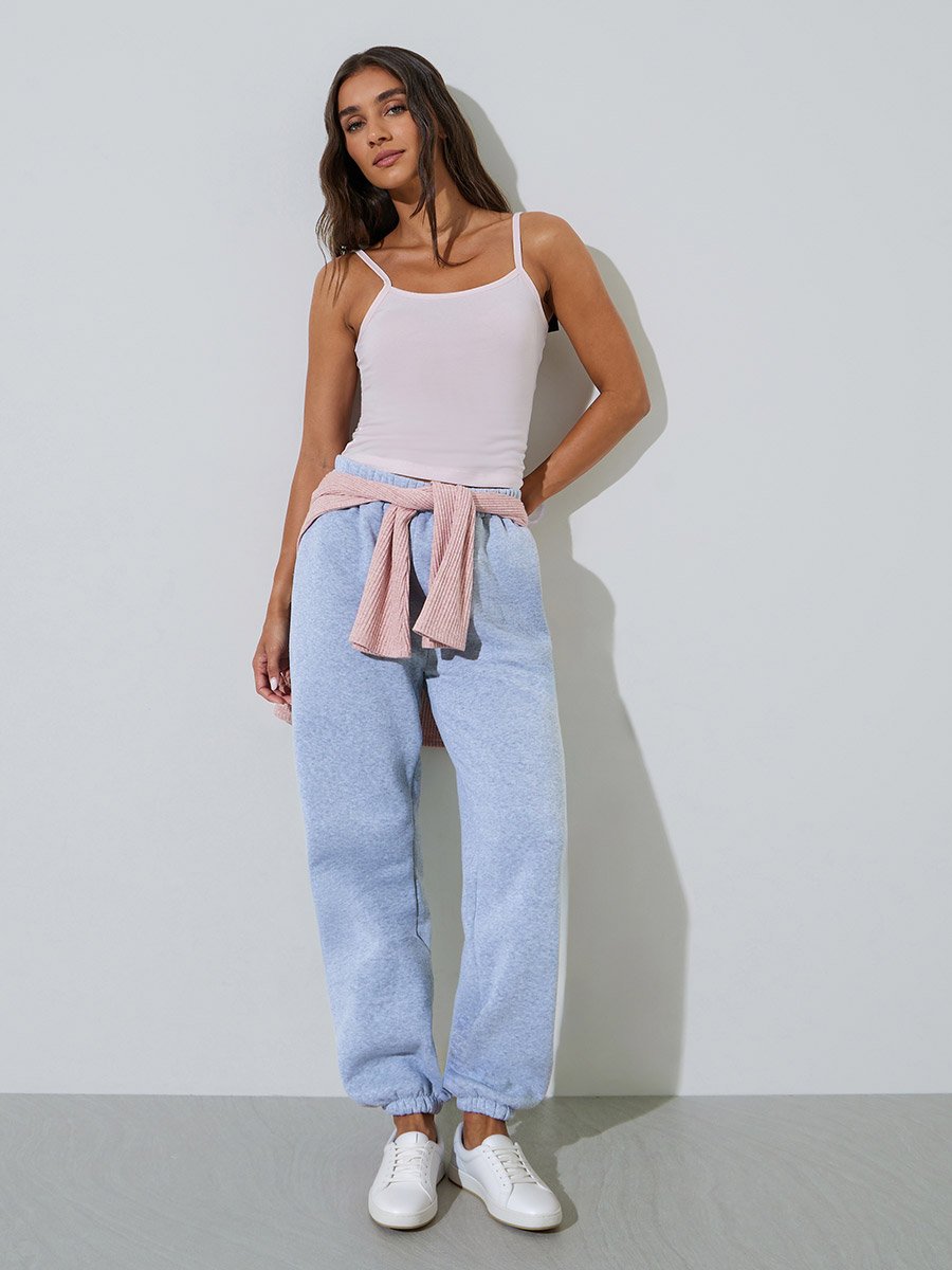 Fitted Solid Scoop Neck Strappy Tank