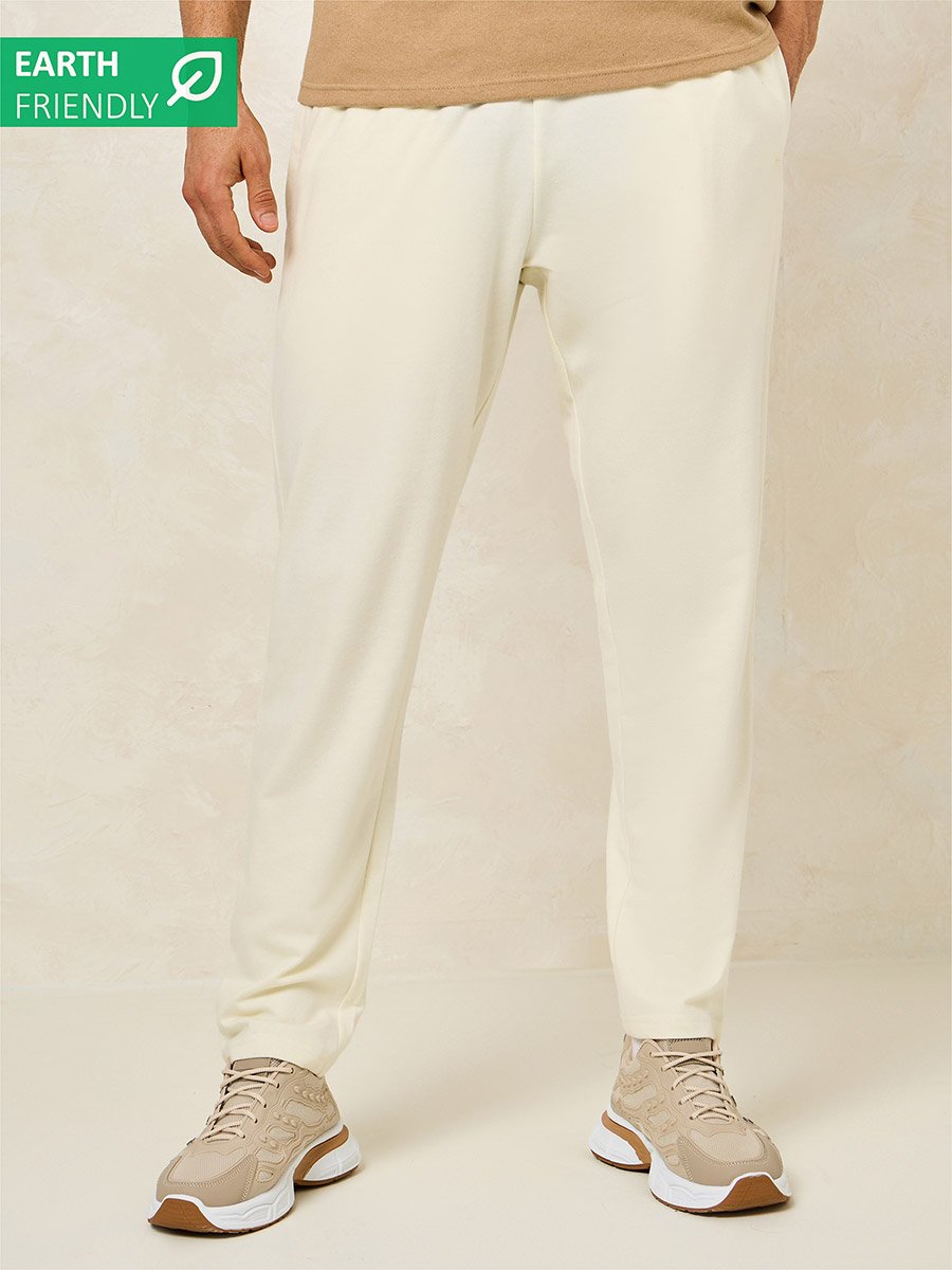 Eco Earth Slim Terry Open Hem Jogger with Welt Pockets