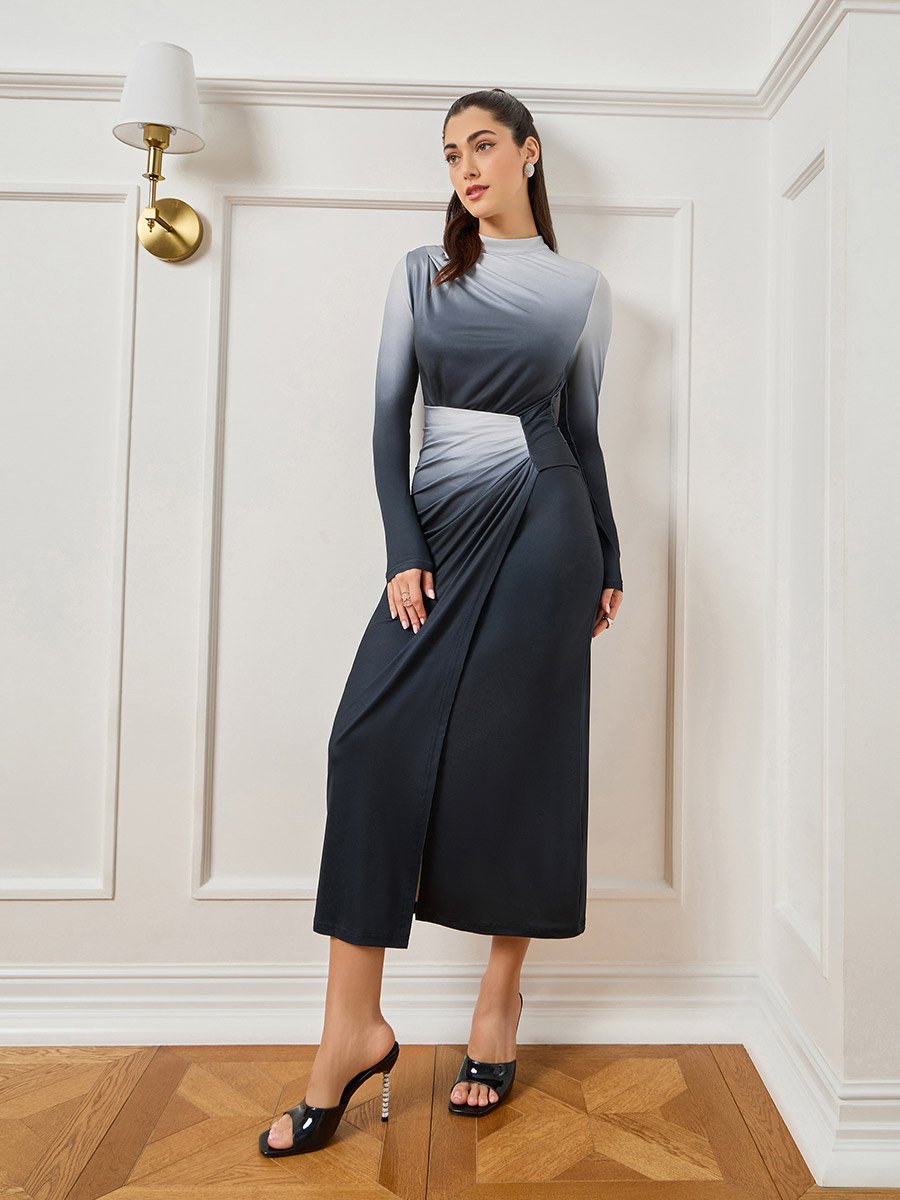 knee length dresses for ladies Gingham Tie Front Midi Dress main image 0