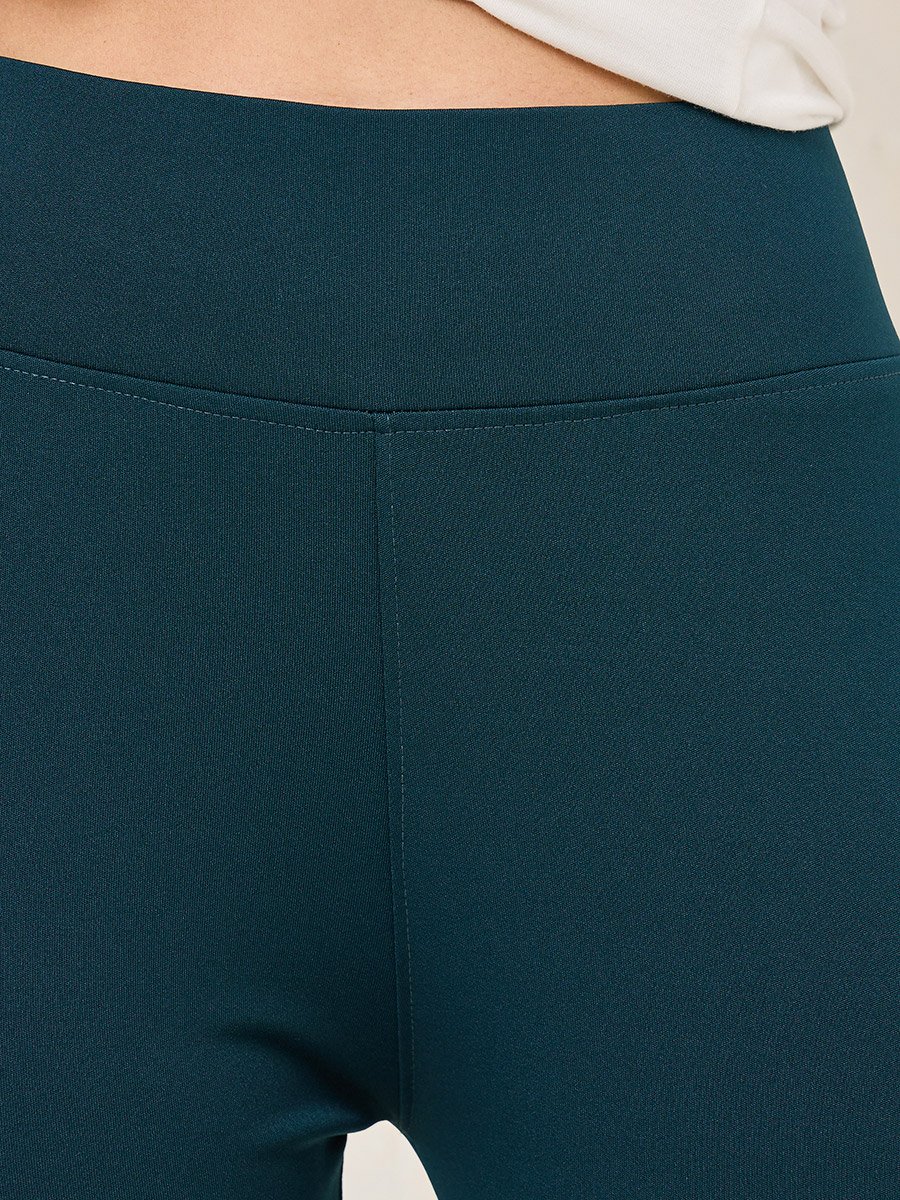 Basic Wide Waistband Ankle Length Leggings