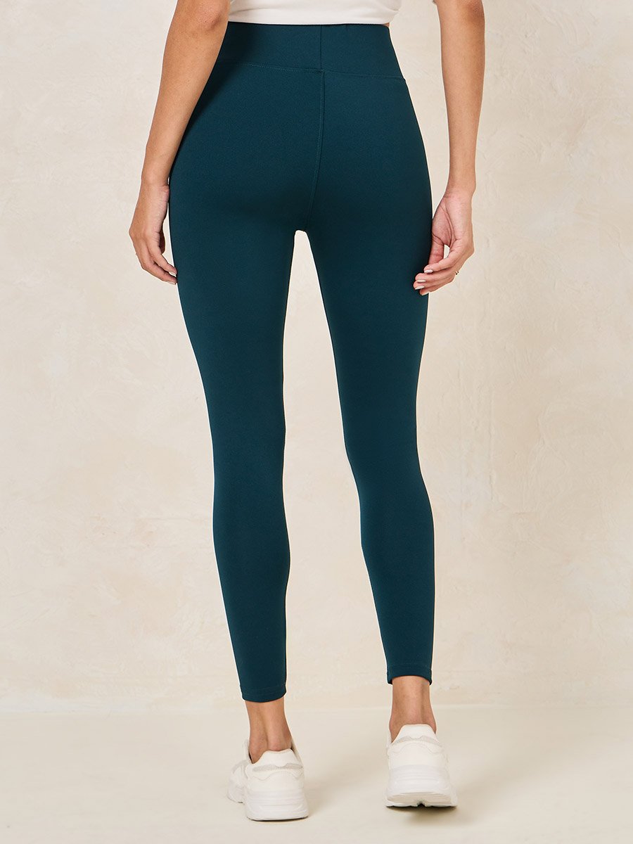 Basic Wide Waistband Ankle Length Leggings