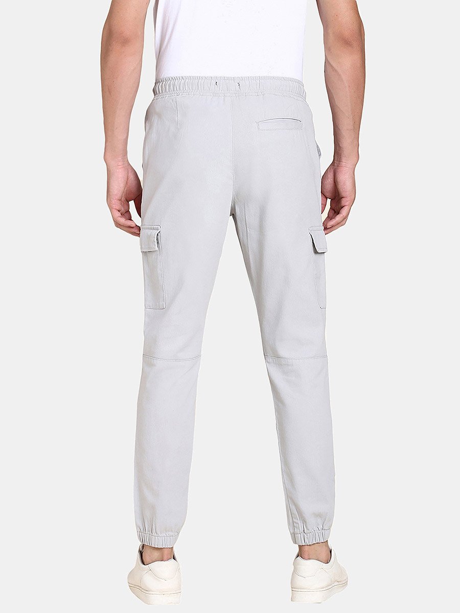 Panelled Mid Rise Slim Fit Cargo Joggers