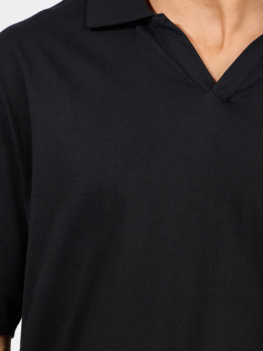 Heavy Cotton Jersey Oversized Polo and Shorts Co-Ords