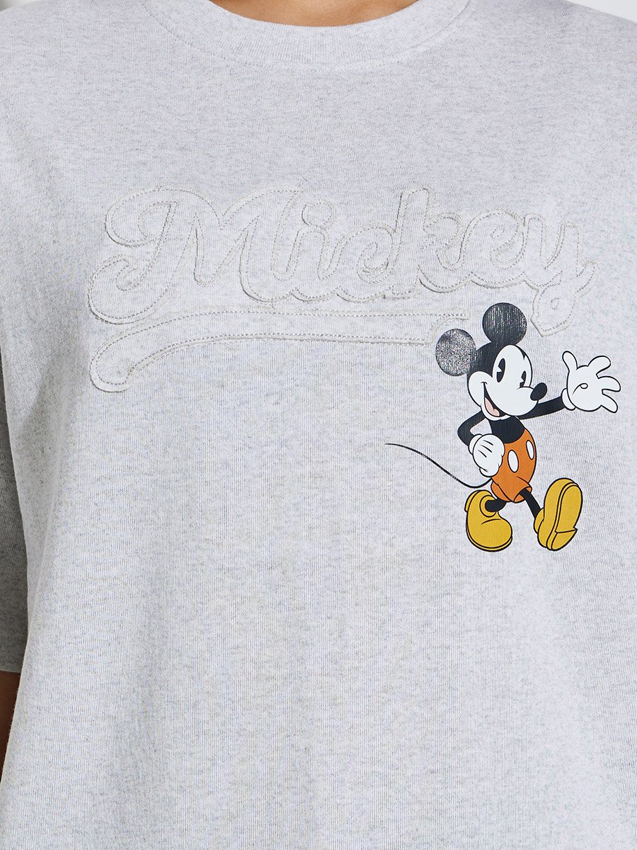 Mickey Mouse Graphic Print Oversized T-Shirt