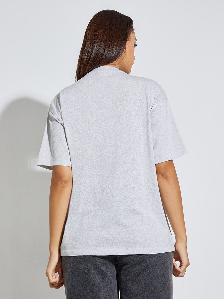 Mickey Mouse Graphic Print Oversized T-Shirt
