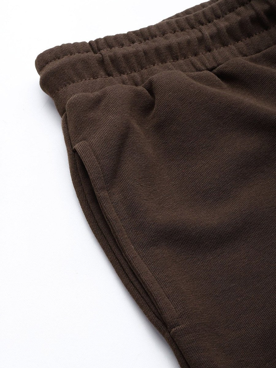 Solid Relaxed Fit Joggers with Contrast Drawstring Closure